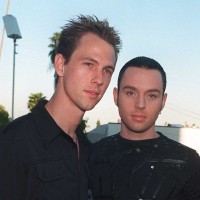 3/10/98 Hollywood, CA. Daniel Jones and Darren Hayes of Savage Garden at the 4th Annual Blockbuster Awards.